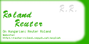 roland reuter business card